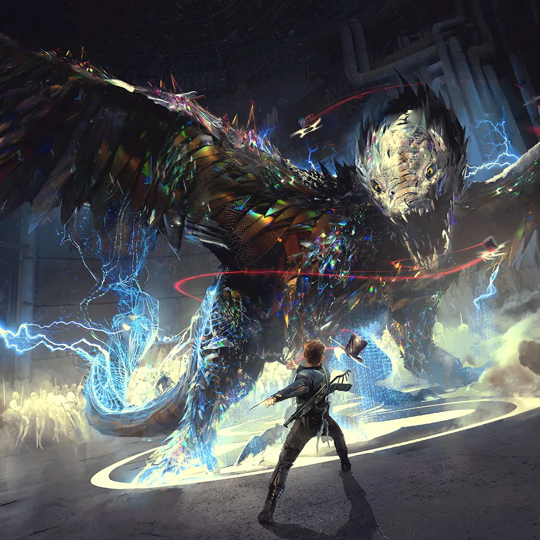 Hatter fights the Jabberwock